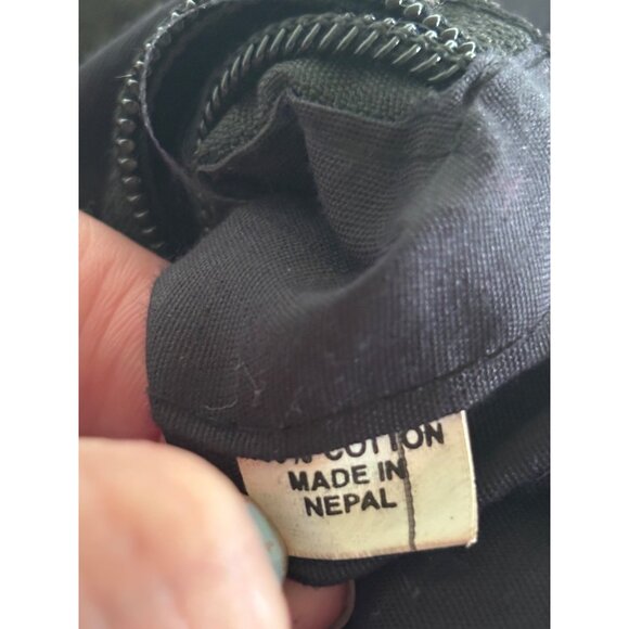 Handcrafted Patchwork Ripped Sling Bag  Made In Nepal - Picture 8 of 15